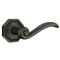 Emtek Medici Lever, Lost Wax Cast Bronze Handleset, #15 Rosette, Oil Rubbed Bronze Medium Bronze (MB)