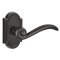 Emtek Medici Lever, Lost Wax Cast Bronze Handleset, #11 Rosette, Flat Black Bronze (FB)