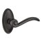 Emtek Medici Lever, Lost Wax Cast Bronze Handleset, #14 Rosette, Flat Black Bronze (FB)