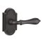 Emtek Octagon Lever, Lost Wax Cast Bronze Handleset, #11 Rosette, Flat Black Bronze (FB)