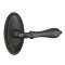 Emtek Octagon Lever, Lost Wax Cast Bronze Handleset, #14 Rosette, Flat Black Bronze (FB)