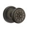 Emtek Petal Knob, Lost Wax Cast Bronze Handleset, #12 Rosette, Oil Rubbed Bronze Medium Bronze (MB)