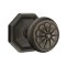 Emtek Petal Knob, Lost Wax Cast Bronze Handleset, #15 Rosette, Oil Rubbed Bronze Medium Bronze (MB)