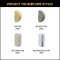 Emtek #8682 Disc, Double Rosette, Thumbturn Privacy Bolt, Thumbturns