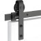 Classic Face Mount Barn Door Hanger in Flat Black Finish (US19)
