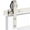 Classic Face Mount Barn Door Hanger in Brushed Stainless Steel Finish (SS)