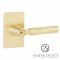 Emtek SELECT Key In Levers #5123 - 5023, Modern Rectangular Rosette, Mix-Match Handle Style & Finish