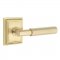 Emtek 8161 T-Bar Faceted Lever with Wilshire Rosette Satin Brass