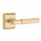 Emtek 8131 T-Bar Hammered Lever with Quincy Rosette Satin Brass