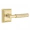 Emtek 8161 T-Bar Hammered Lever with Wilshire Rosette Satin Brass