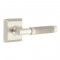 Emtek 8131 T-Bar Knurled Lever with Quincy Rosette Satin Nickel