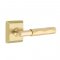 Emtek 8131 T-Bar Tribeca Lever with Quincy Rosette Satin Brass