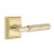 Emtek 8161 T-Bar Tribeca Lever with Wilshire Rosette Satin Brass