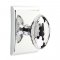 Emtek 5111 Hammered Egg Knob with Neos Rosette Polished Chrome
