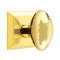 Emtek 8131 Hammered Egg Knob with Quincy Rosette Unlacquered Brass