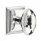 Emtek 8161 Hammered Egg Knob with Wilshire Rosette Polished Chrome
