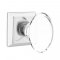 Emtek 8131 Hampton Door Knob with Quincy Rosette Polished Chrome