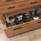 Hafele Salice F70 Smove Undermount Drawer Slide in rustic kitchen cabinets for pots and pans