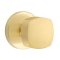 Emtek Freestone Door Knob, Modern Designer Brass, Disk Rosette, Satin Brass (US4) Finish