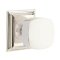 Emtek Freestone Door Knob, Modern Designer Brass, Wilshire, Polished Nickel - Lifetime (US14) Finish