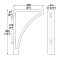 Hafele Wooden Corbel, Transitions Collection, 12" X 1-3/4" X 8" specs