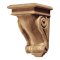 Hafele Wooden Corbel, Scroll Collection, 9" x 5-3/4" x 6-1/16", Cherry finish