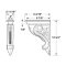 Hafele Wooden Corbel, Bordeaux Collection, 12-3/4" x 2-11/16" x 9-3/16" specs