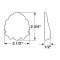 Hafele Wooden Onlay, Shell 2-1/2" X 2-3/4" (W X H) specs