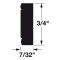 Hafele Wooden Moulding, 3/4" x 7/32" x 96" (H x D x L) specs