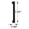 Hafele Wooden Moulding, 1 3/4" x 11/32" x 96" (H x D x L) specs