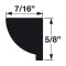 Hafele Wooden Moulding, Egg & Dart, 5/8" x 7/16" x 96" (H x D x L) specs