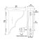 Hafele Wooden Corbel, Hannover Collection, 12" x 2-7/8" x 9" specs