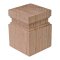 Hafele Bunn Foot, Prairie Collection, 3-5/16" x 3-5/16" x 4" , Oak finish