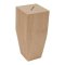 Hafele Square Wood Leg, 6" x 2-1/2" x 2-1/2" (H x W x D), Maple finish