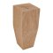 Hafele Square Wood Leg, 6" x 2-1/2" x 2-1/2" (H x W x D), Red Oak finish