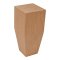 Hafele Square Wood Leg, 6" x 2-1/2" x 2-1/2" (H x W x D), Cherry finish