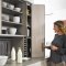 Hettich Wingline L Bi-Fold Door Hardware used on Kitchen Cabinets
