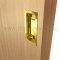 Application of Ives 227 Flush Pull, Wrought Brass - (US3)