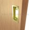 Application of Ives 227 Flush Pull, Wrought Brass - (US4)