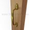 Application of Ives 25 Screen Door Pull -  Polished Brass Finish (US3)
