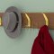Greenwich Hat & Coat Hook, Concealed Mount Installed in the Wall - US3 Finish