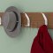 Greenwich Hat & Coat Hook, Concealed Mount Installed in the Wall - US26 Finish