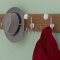 Tubular Hat & Coat Hook, Concealed Installed in the Wall - US26 Finish