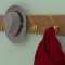 Latitude Hat & Coat Hook, Concealed Installed in the Wall - US3 Finish