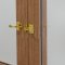 Installed Ives Windows Lock, Casement Fastener with Rim Strike