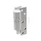  3/4" Offset Intermediate Pivots Hinges in Aluminum Painted