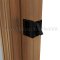 Ives 990 Sliding Door Pull, With Decorative Coined Edges, Flat Black (US19) Finished application