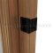 Ives 991 Sliding Door Pull - Privacy, Flat Black (US19) application