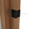 Ives 991 Sliding Door Pull - Privacy, Flat Black (US19) application