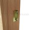 Ives AS18 Angle Stop, For Single and Double Doors, Satin Brass (US4) Finished Application